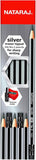 Nataraj Silver Pencil HB No.2 With Sharpener