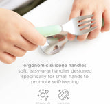 Ubbi Stainless Steel Utensils Fork & Spoon Set - Smoothie Snap