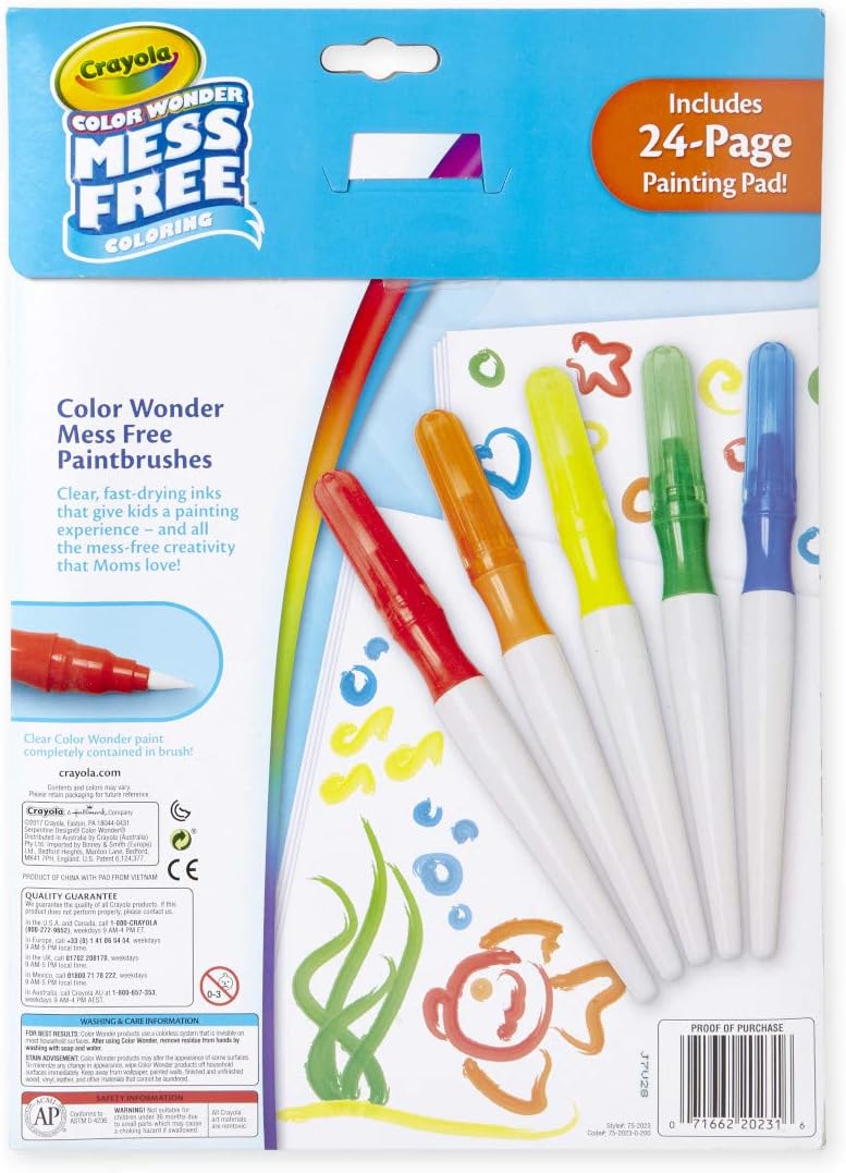 Crayola Color Wonder Paintbrush Pens  - Pack of 5 - Laadlee