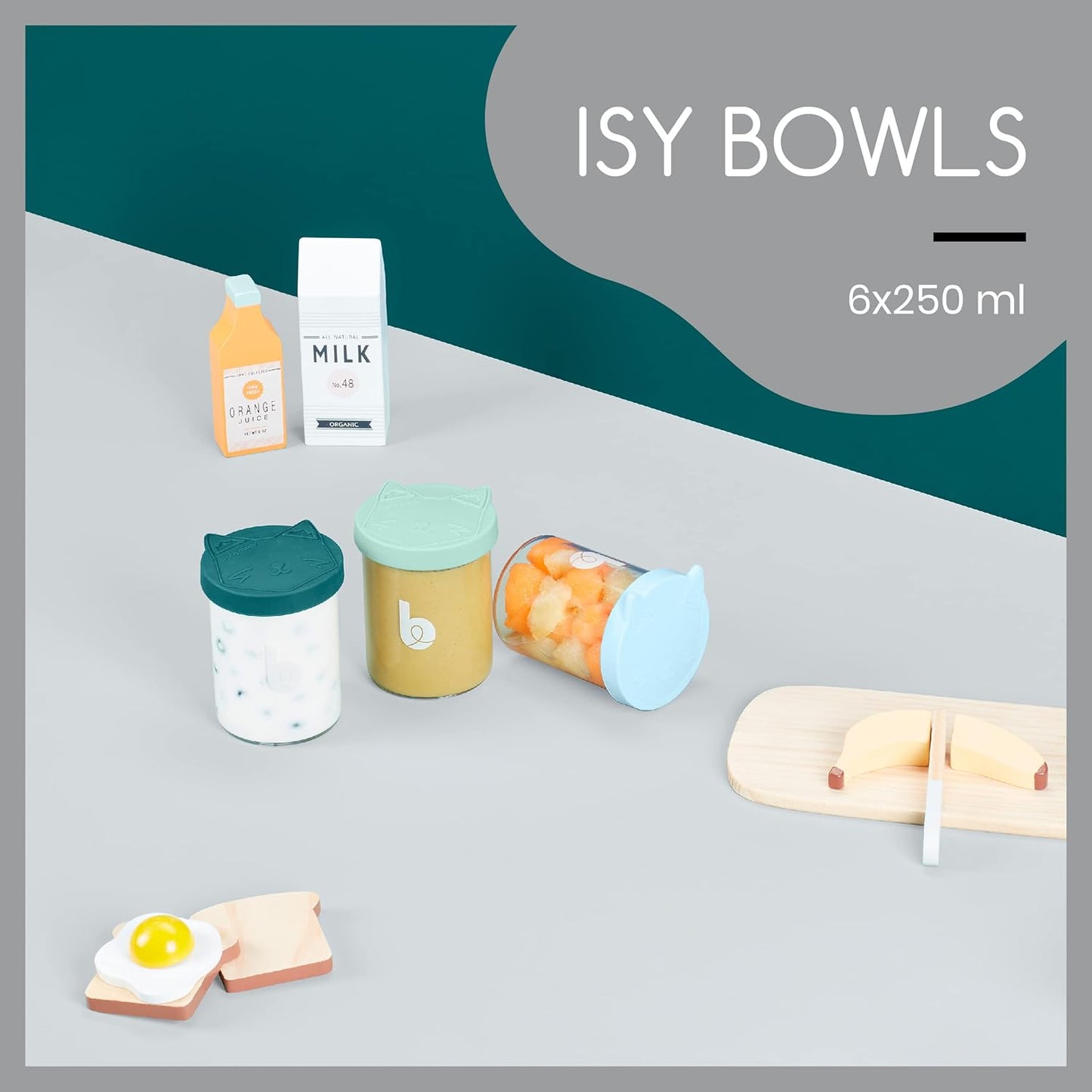 Babymoov Bowls and Food Storage Containers - 6pcs