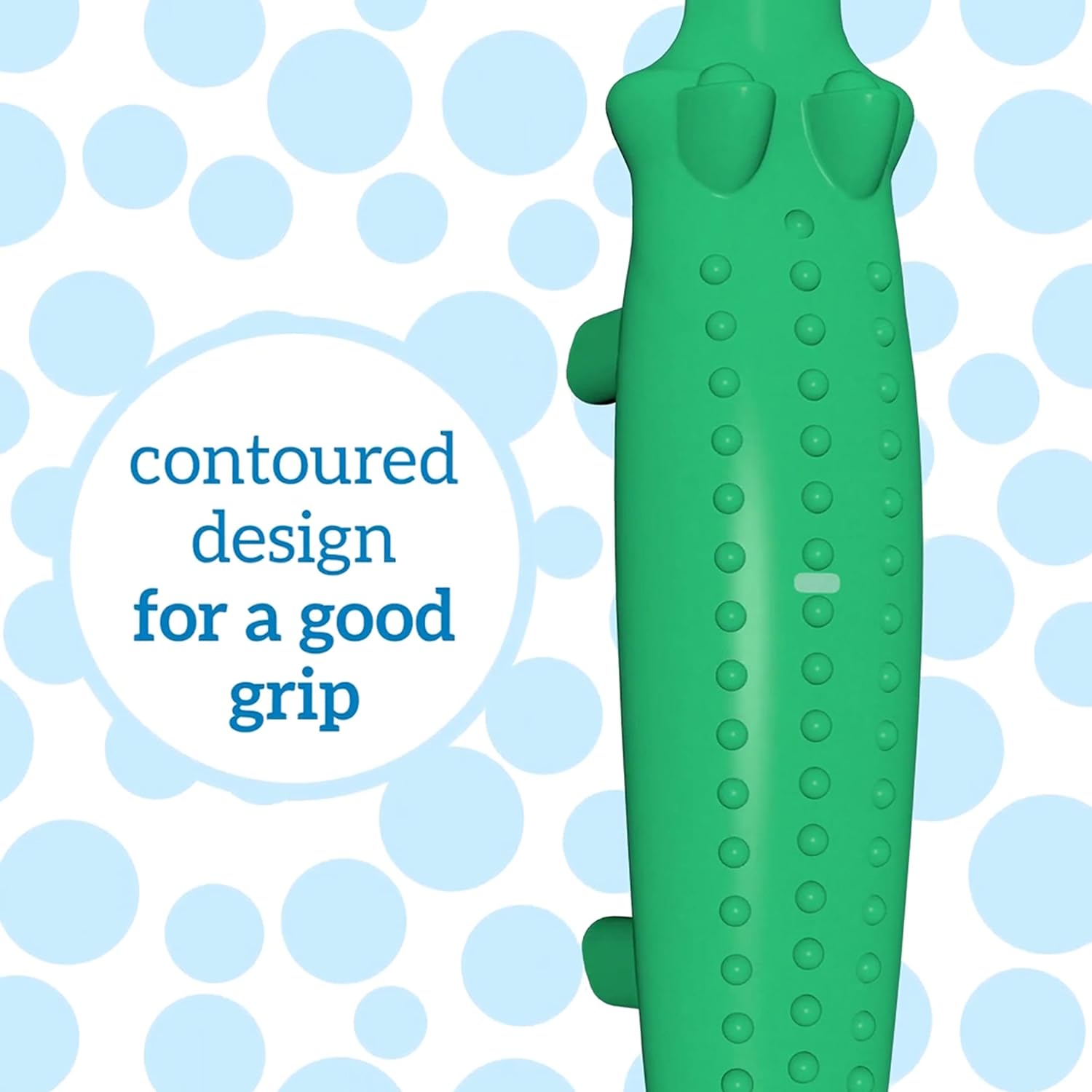 Dr. Brown's Toddler Crocodile Toothbrush - Green - Laadlee