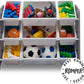 Delta Children My Size 9 Plastic Bin Organizer - Grey