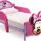 Delta Children Minnie Mouse 3D Footboard Toddler Bed With Guardrail