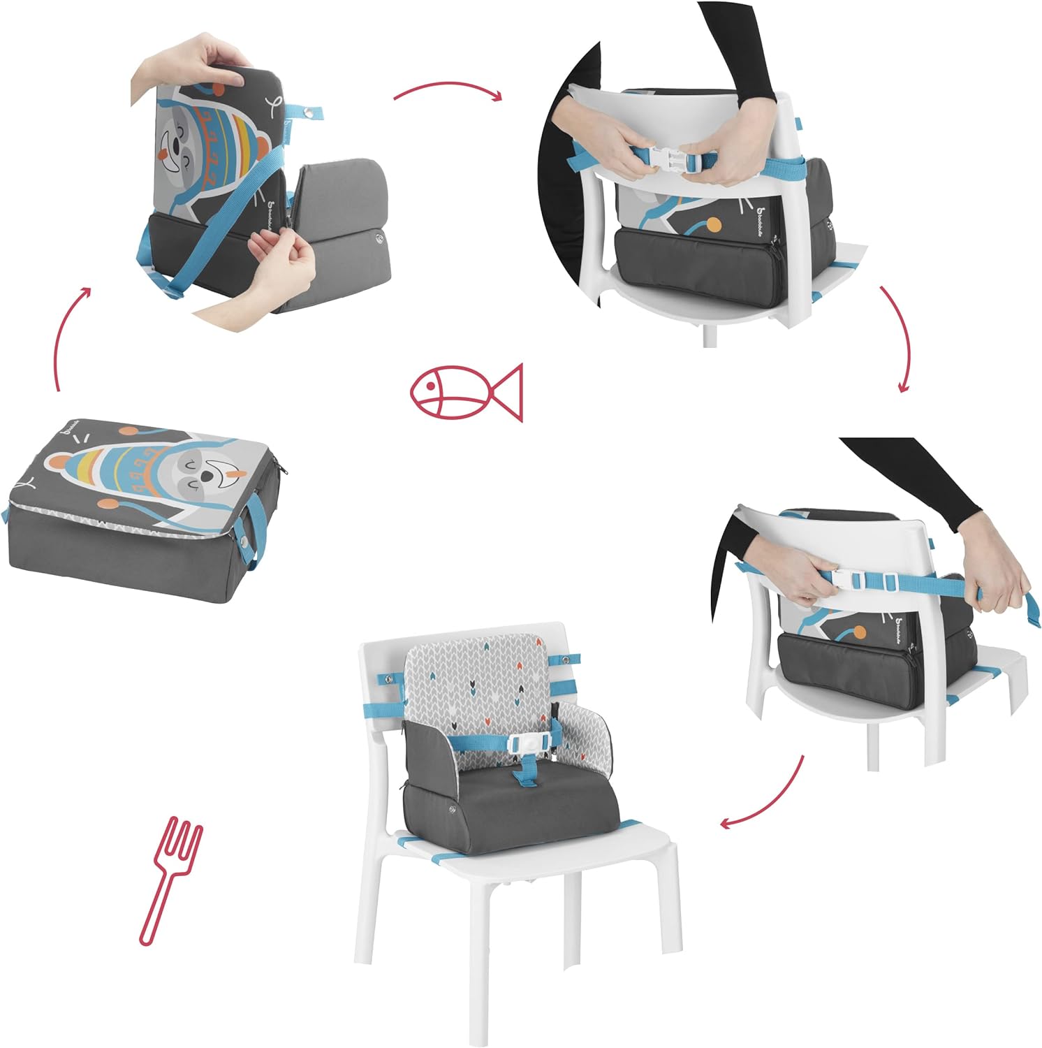 Badabulle Yummy Compact Travel Booster Seat - Laadlee