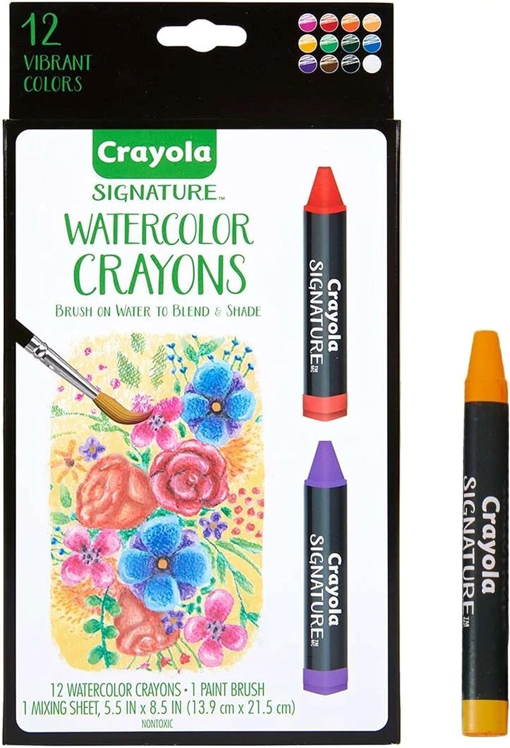 Crayola Signature Watercolor Crayons - Pack of 12 - Laadlee