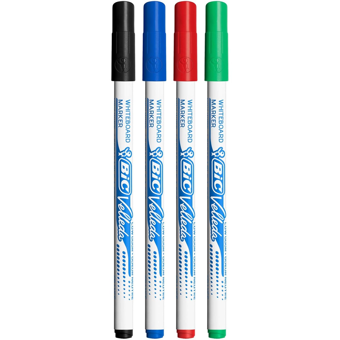 BIC Velleda Whiteboard Pens Fine Bullet Nib - Assorted Colours  - Pack of 4+1