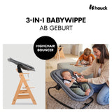 Hauck Highchair Bouncer - Dark Grey Melange