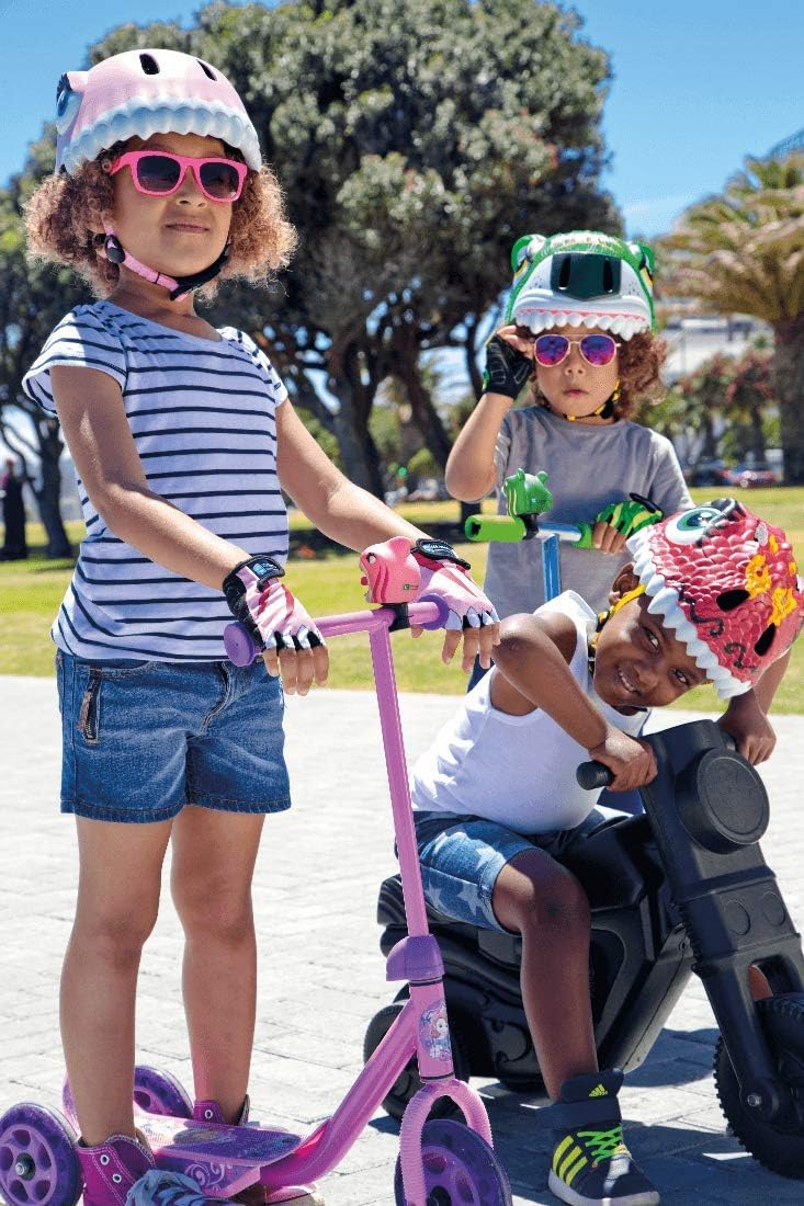 Crazy Safety Bicycle Helmet Tiger - Green - Laadlee