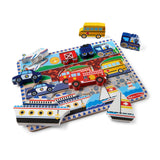 Melissa and Doug Vehicles Chunky Puzzle