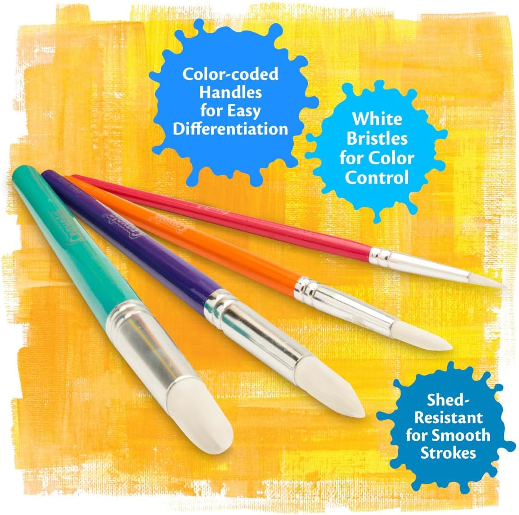 Crayola Round Brush Set - Pack of 4 - Laadlee