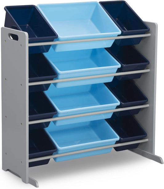 Delta Children 12 Bin Plastic Organizer - Blue