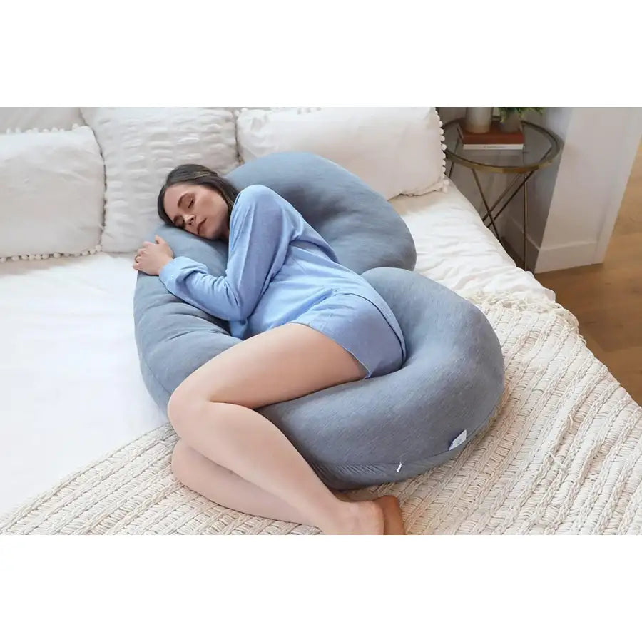 Pharmedoc C-Shape Full Body Pregnancy Pillow - Dark Grey - Laadlee