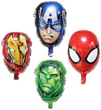 Brain Giggles Avenger Superhero Foil Balloon - 4 Pcs