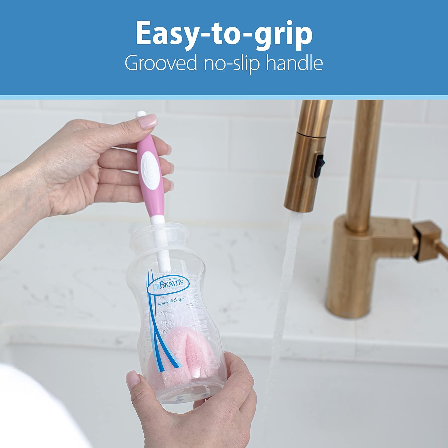 Dr. Brown's Standard Bottle Brush - Pink - Laadlee