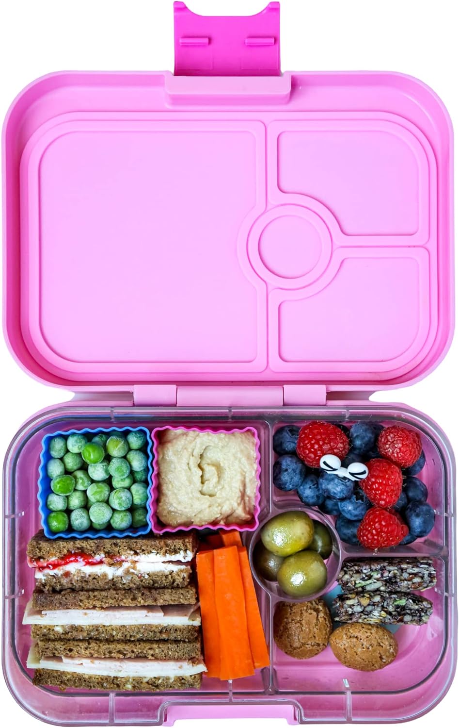 Yumbox Panino  4 Compartment Rainbow Lunch Box - Power Pink