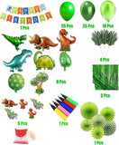 Brain Giggles Dinosaur Birthday Party Decorations Set - 89 Pcs