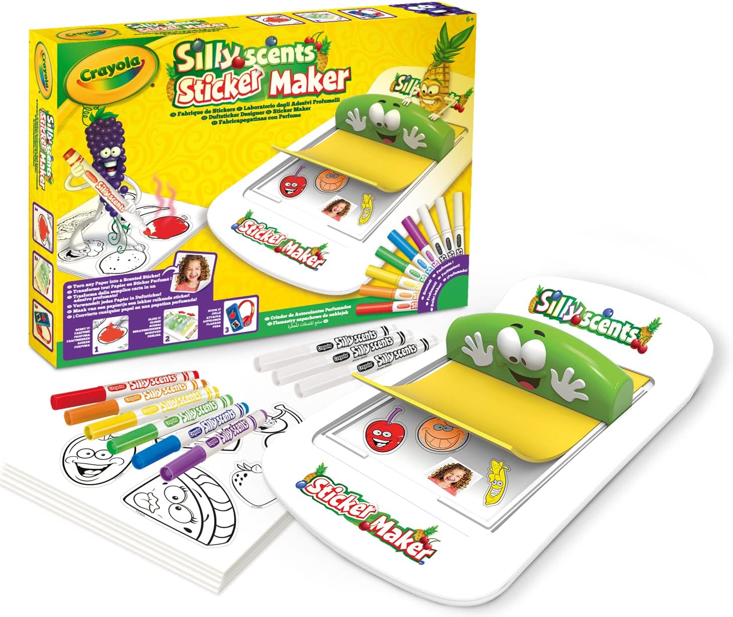 Crayola Silly Scents Sticker Maker Art Kit - Pack of 40 - Laadlee