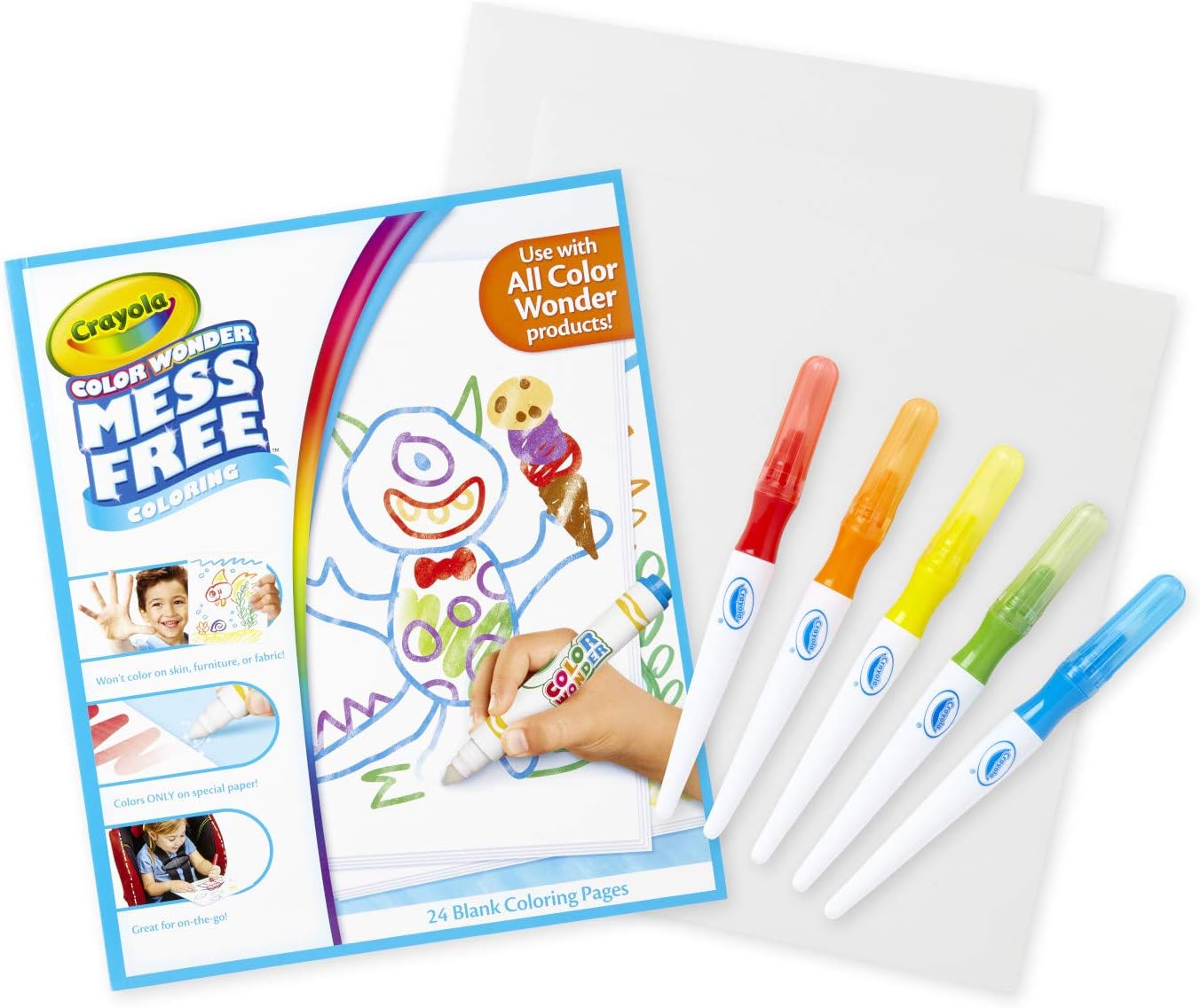 Crayola Color Wonder Paintbrush Pens  - Pack of 5 - Laadlee