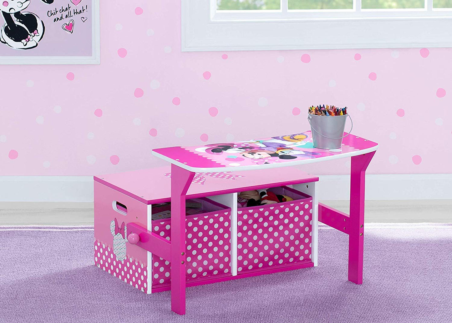 Delta Children Minnie Activity Bench