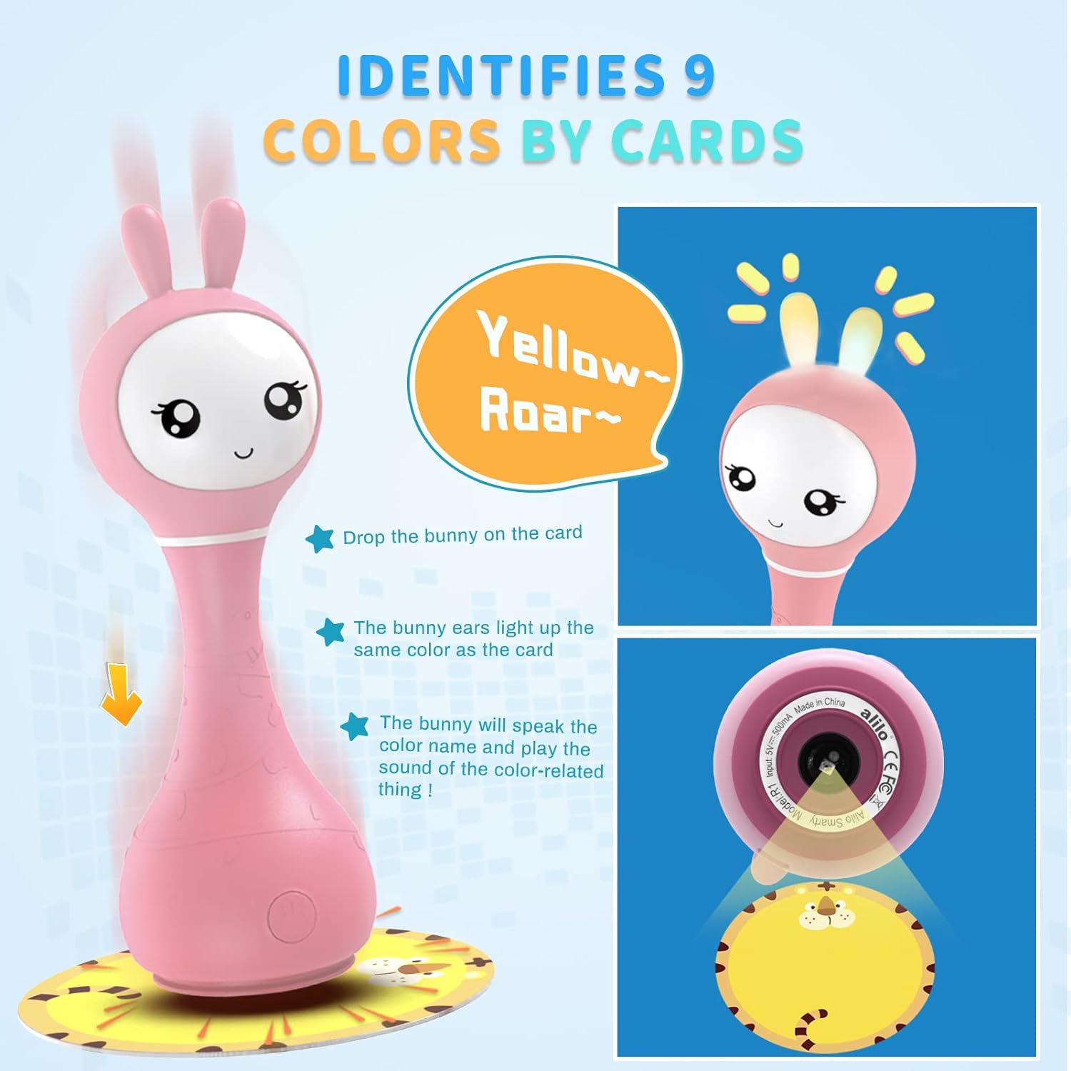 Alilo Smarty Shake and Tell Rattle - Pink - Laadlee