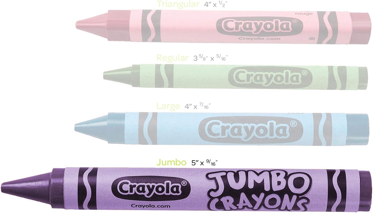Crayola Jumbo Crayons - Pack of 8 - Laadlee