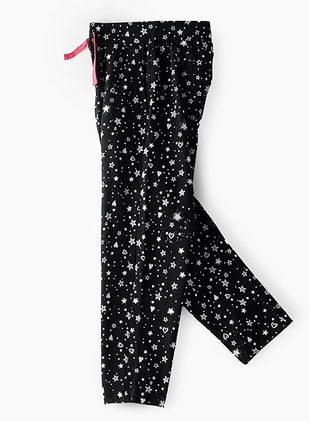 Jelliene All Over Printed Knit Sweat Pants - Black Stars - Laadlee