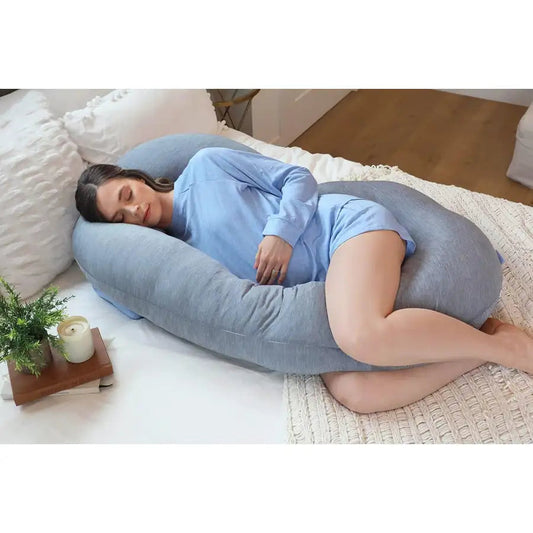 Pharmedoc C-Shape Full Body Pregnancy Pillow - Dark Grey