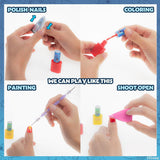 Townley Disney Stitch Nail Polish Set With Nail Accessories - Pack of 15