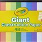 Crayola Giant Construction Paper with Stencils - 48 Sheets