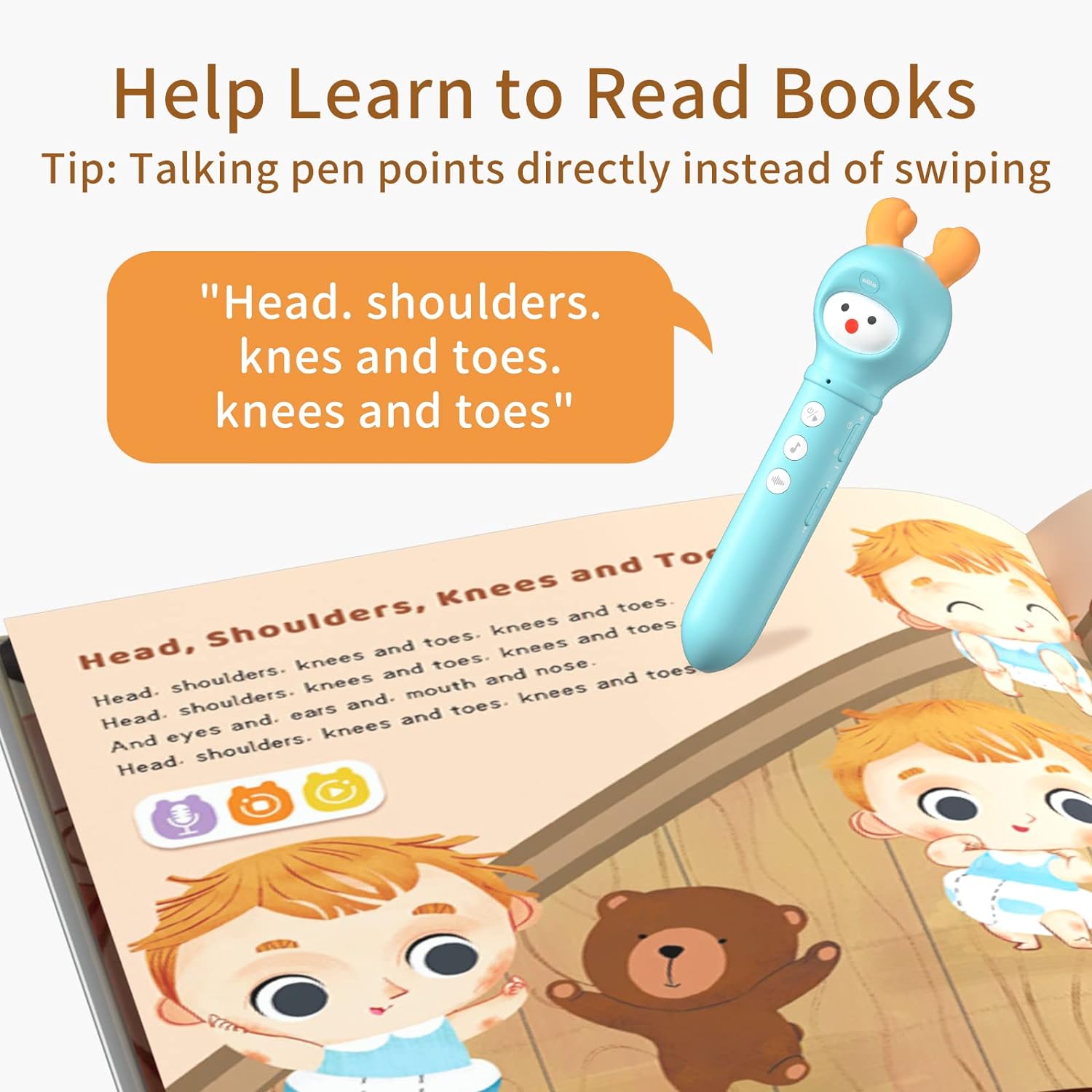 Alilo Early Educational Talking Pen - Blue - Laadlee