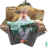 Badabulle Shopping Trolley Seat Protector - Safari Green - Laadlee