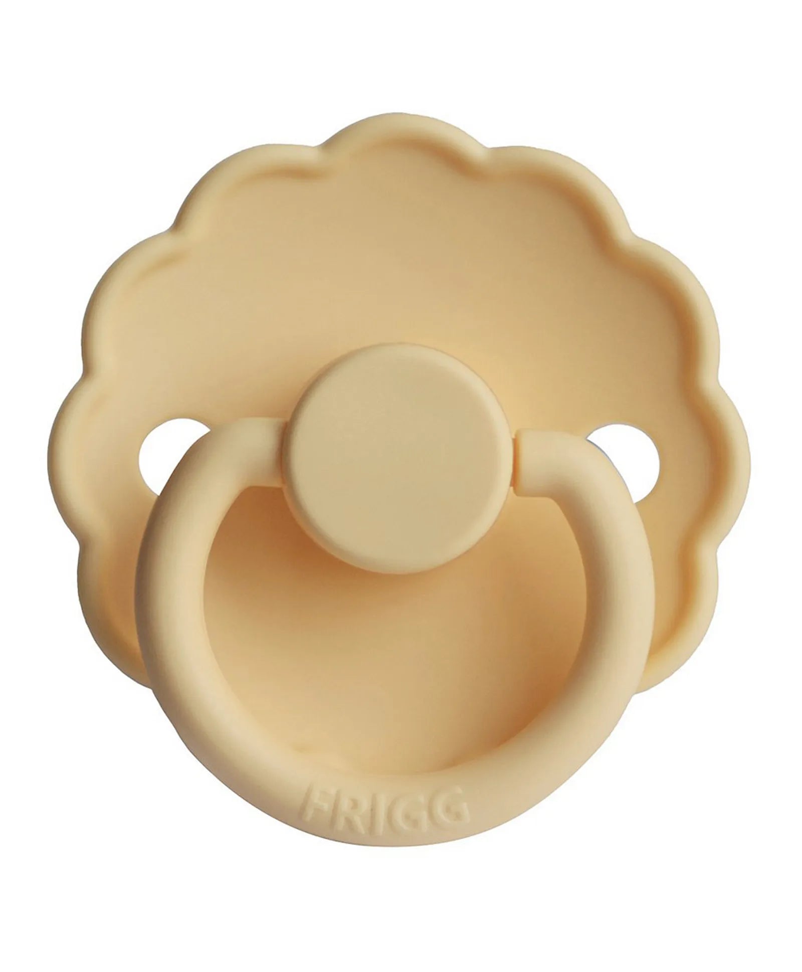 Frigg Daisy Silicone Baby Pacifier 6M-18M, 1Pack, Pale Daffodil - Size 2 - Laadlee