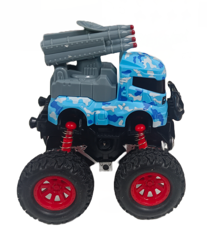 D-Power Friction Military Stunt Car - Camo Brown - Laadlee