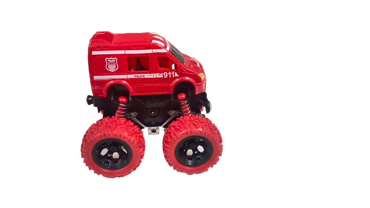 D-Power - Friction Fire Truck Pull-Back Toy - Red - Laadlee