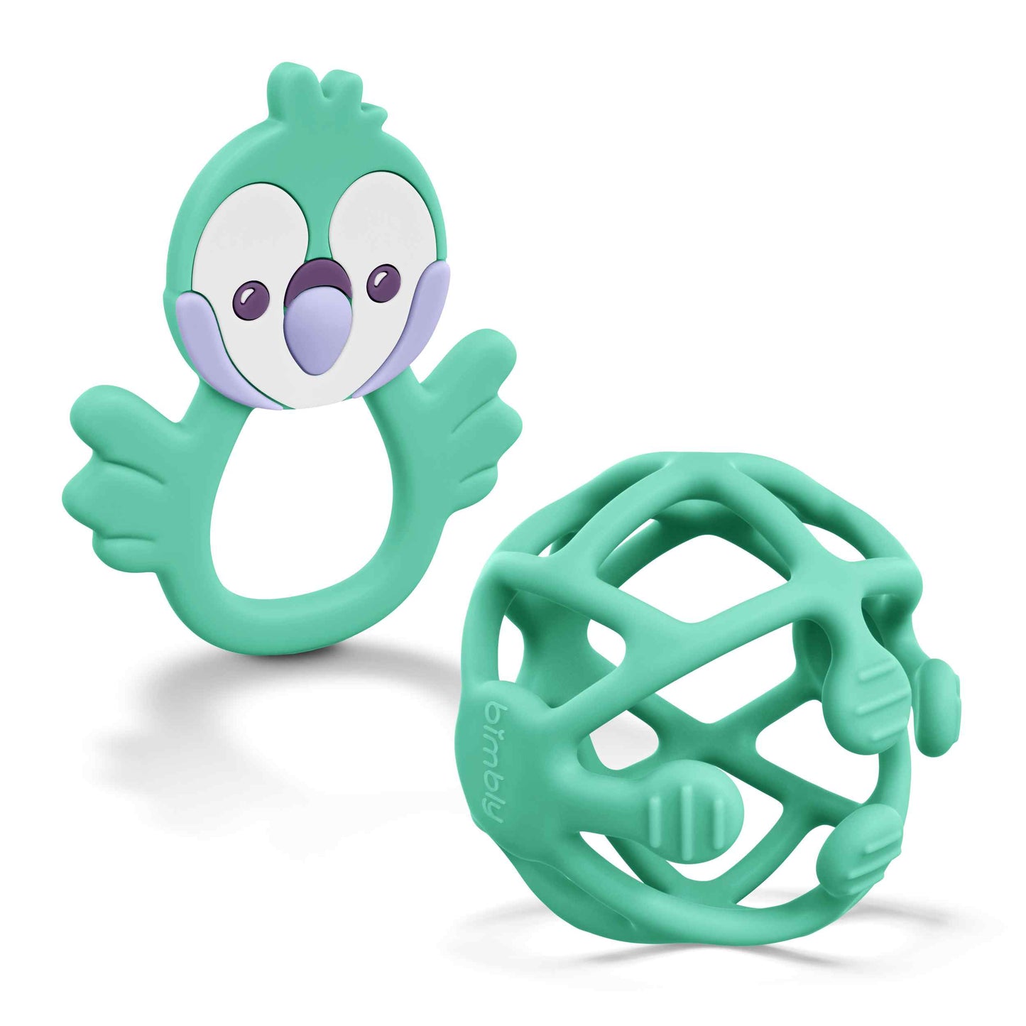 Bimbly Baby Silicone Teethers Set - Green - Laadlee