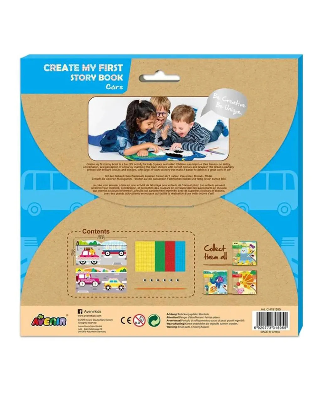 Avenir Create My First Story Book - Cars - Laadlee