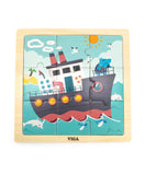 Viga Wooden 9-Piece-Puzzle - Ship