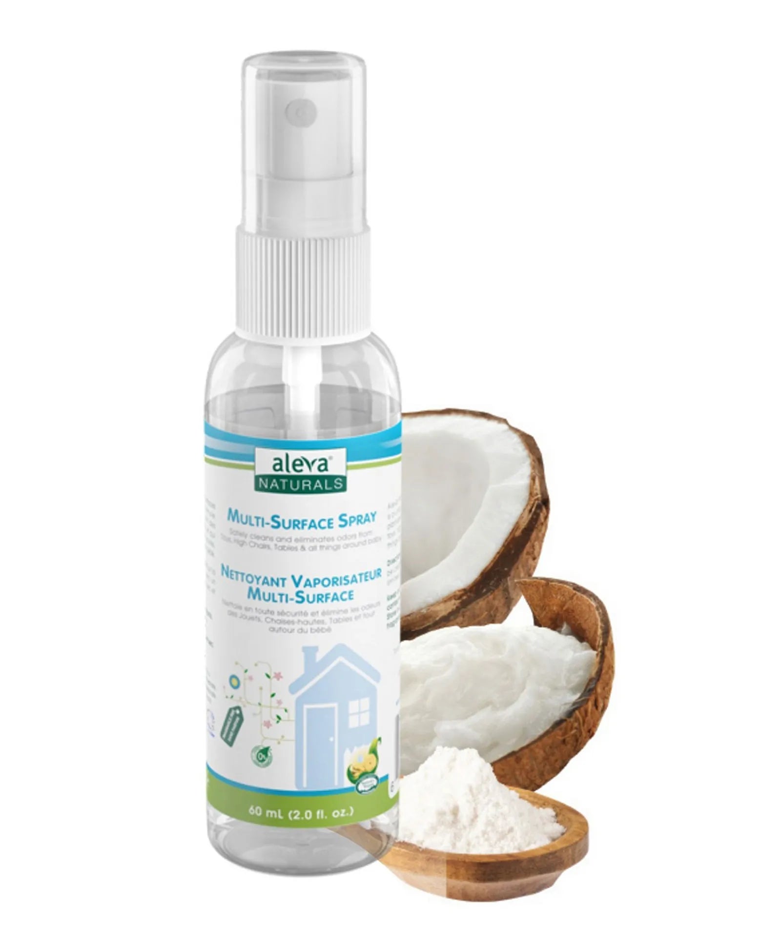 Aleva Naturals Multi-Surface Spray - Travel Size - 60ml - Laadlee