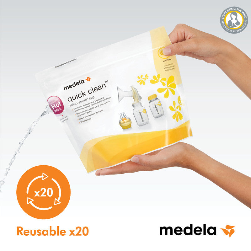 Medela Quick Clean Microwave Sterlization Bags - Laadlee
