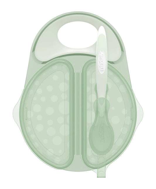 Dr. Brown's Travel Fresh Bowl & Snap-In Spoon Teal