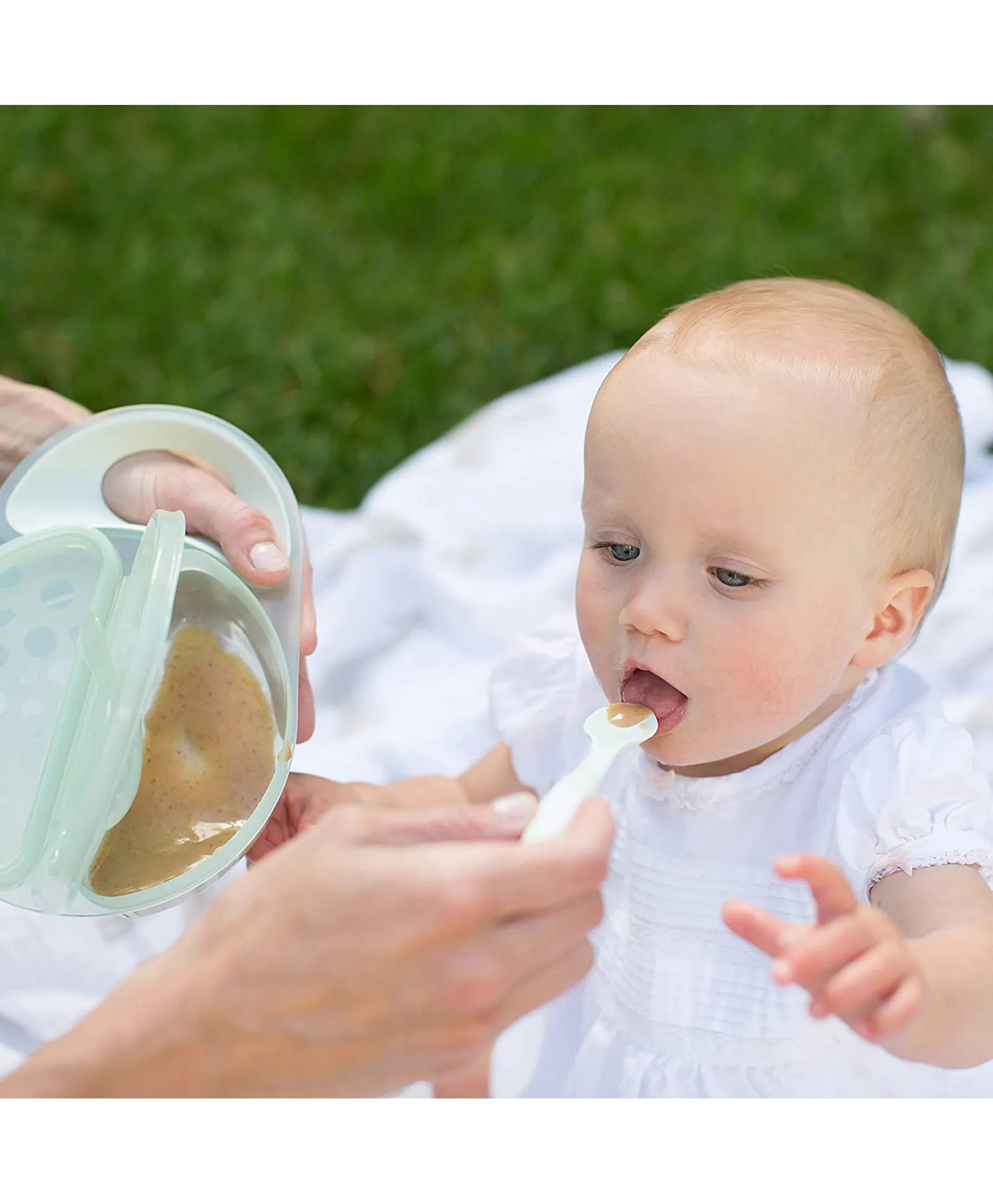 Dr. Brown's Travel Fresh Bowl & Snap-In Spoon Teal - Laadlee