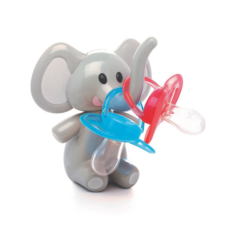 Melii Elephant Pacifier Holder - Grey Ears - Laadlee