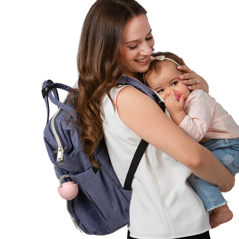 Melii Pacifier Pod Holder Case - Pink - Laadlee