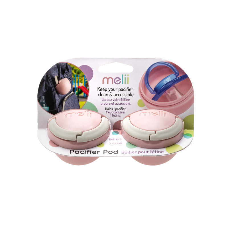 Melii Pacifier Pod Holder Case - Pink (2pcs) - Laadlee