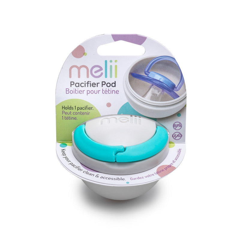 Melii Pacifier Pod Holder Case - Grey - Laadlee