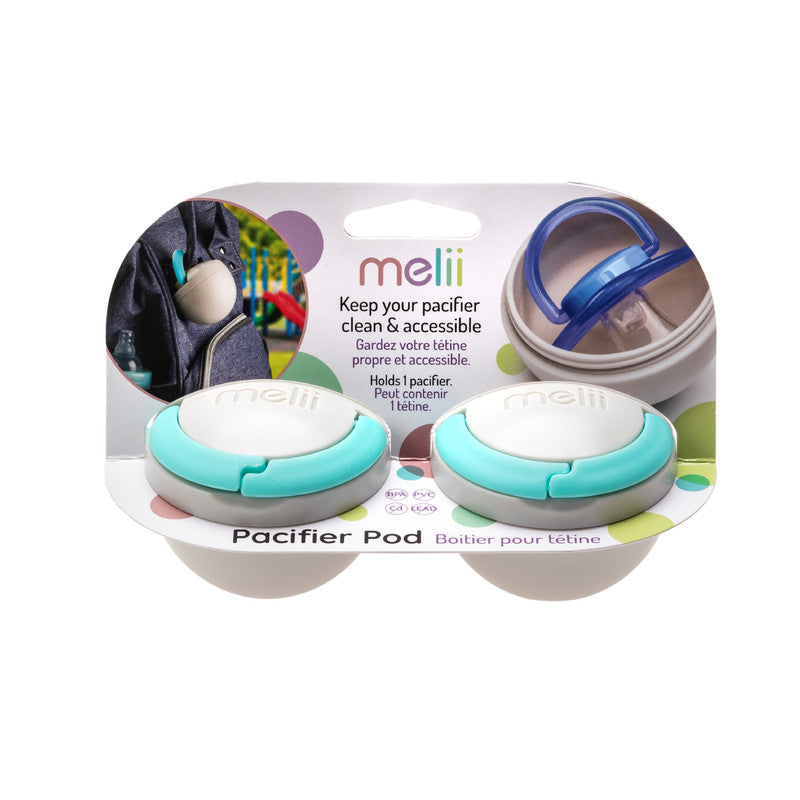 Melii Pacifier Pod Holder Case - Grey (2pcs) - Laadlee