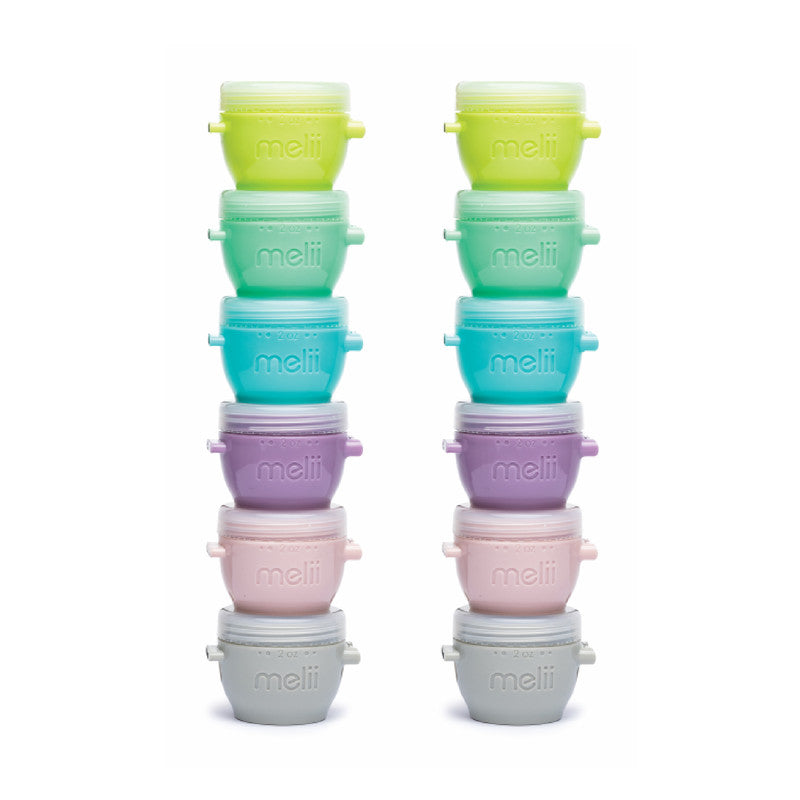 Melii Snap & Go Pods Baby Food Storage Container - Pack of 12 - Laadlee