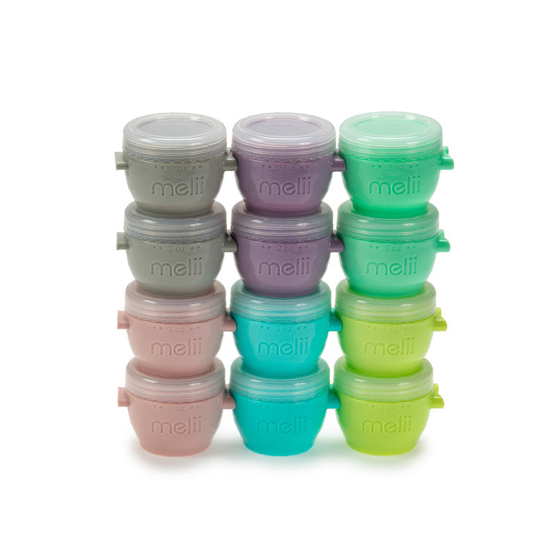 Melii Snap & Go Pods Baby Food Storage Container - Pack of 12 - Laadlee