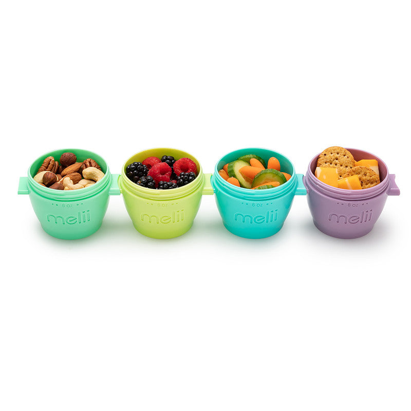 Melii Snap & Go Pods Baby Food Storage Container - 4 pcs - Laadlee