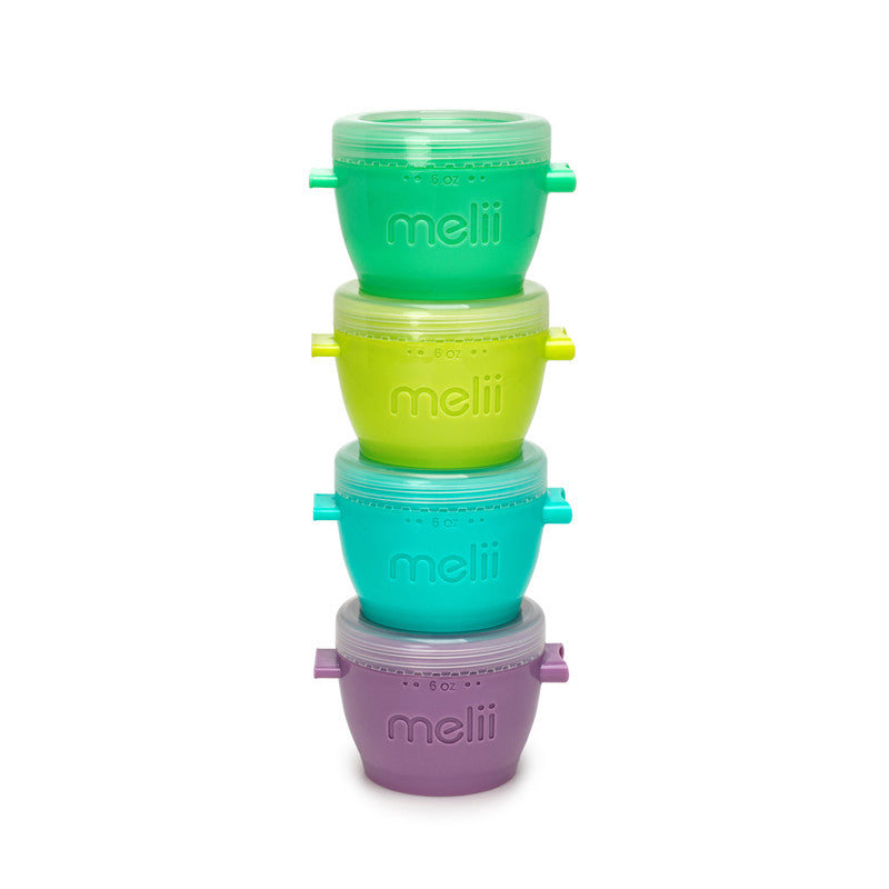 Melii Snap & Go Pods Baby Food Storage Container - 4 pcs - Laadlee